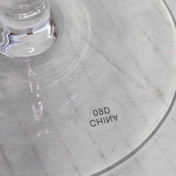 Pampered Chef  Polka Dot Martini Cosmo Glasses (2) Multi Color Dot Cocktail - Picture 4 of 4